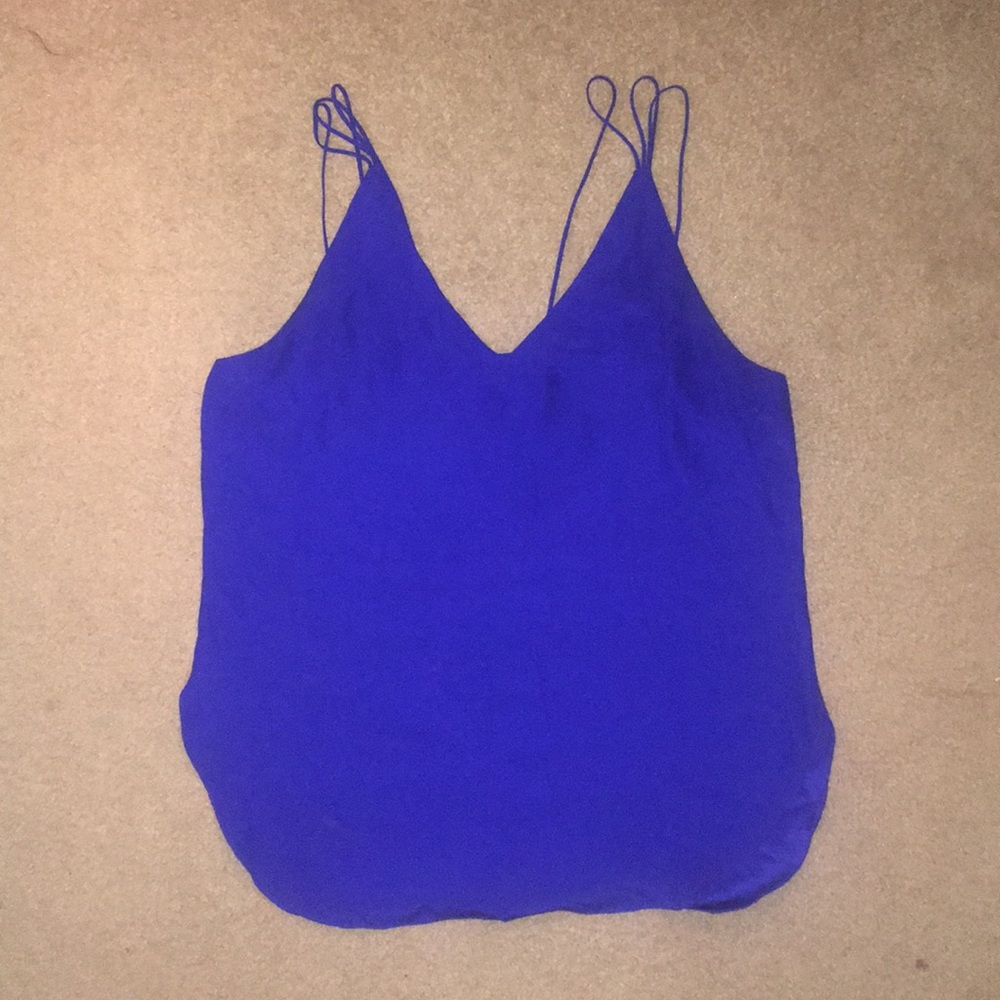 Amanda uprichard blue satin tank